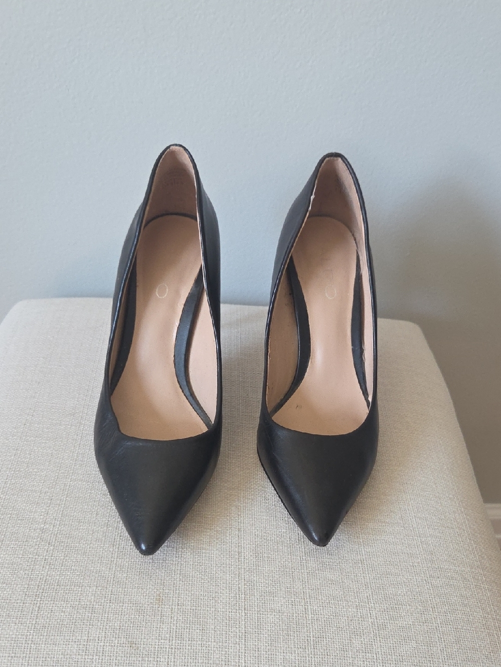 Aldo Black Pointed-Toe Stiletto Pumps